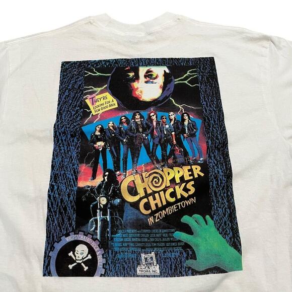 Chopper Chicks in Zombietown Movie Promo 90’ Tee – Chrome Hearts Origin - Picture 2 of 8